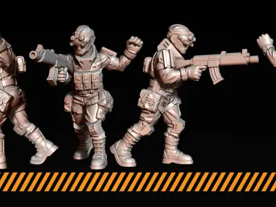 Militia 3D print model