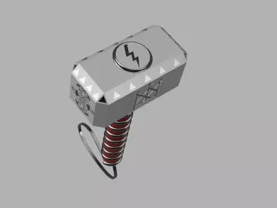 Mjolnir thor hammer 3D model buy