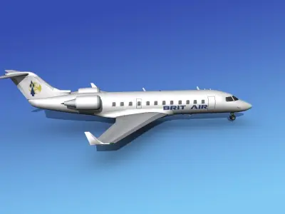 Canadair CRJ200 Brit Air 2 3D model