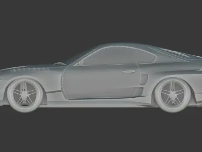 TOYOTA SUPRA HYCADE STAGE 2 Low-poly 3D model