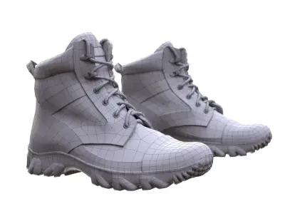 Boots Low-poly 3D model