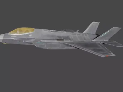 F35 fighter jet 3D model