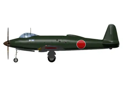 Yokosuka R2Y Keiun 3D model