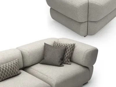 Sofa B and B Italia Butterfly 3D model