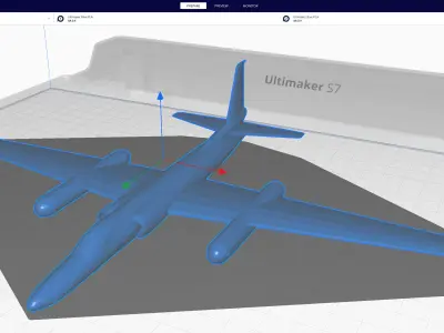 Lockheed U-2S Dragon Lady Low-poly 3D model