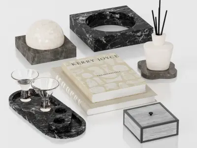 Decorative set 3 Free 3D model