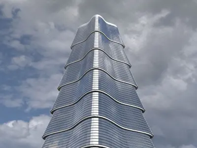 Skyscraper star 3D model