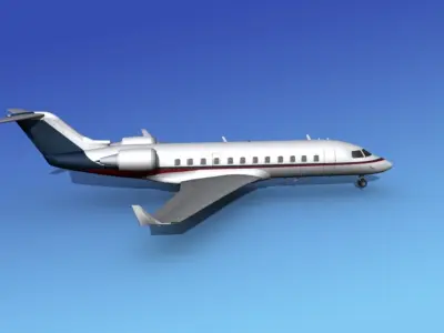 Canadair CRJ200 Corporate 1 3D model