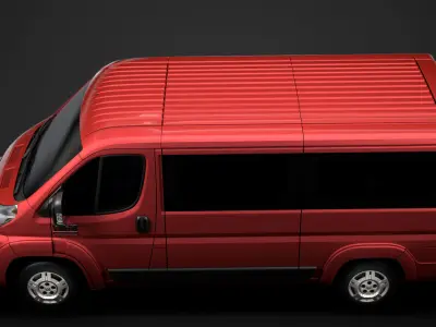 Ram Promaster Window Van 1500 LR 136WB 2020 3D model