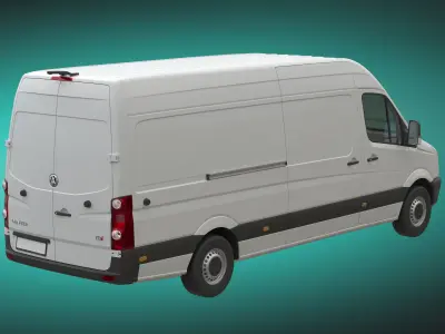 VW Crafter 2011 Panel Van L3H2 3D model