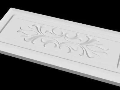 Central decor ornament for furniture Free 3D model