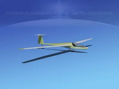 DG-400 15-Metre Motorglider V12 3D model