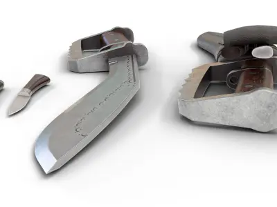 Gurkha kukri Low-poly 3D model