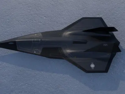 Lockheed SR-72 Darkstar Low-poly 3D model
