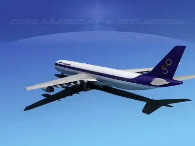 Airbus A340-600 Olympic 3D model