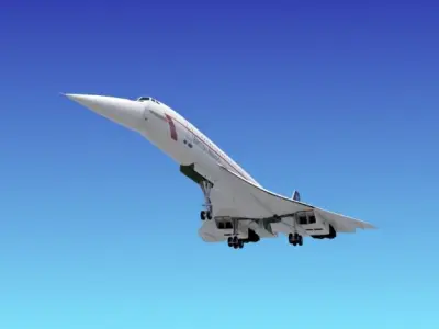 Concorde pepsi jet 3D model