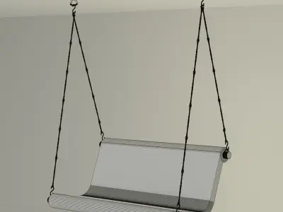 Unique Wooden Swing 3D model