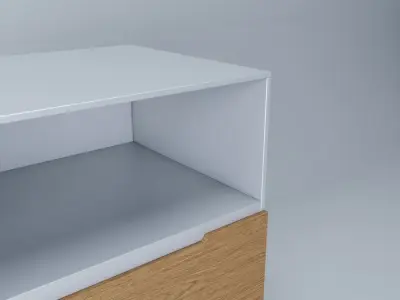 Wood Nightstands  Free low-poly 3D model