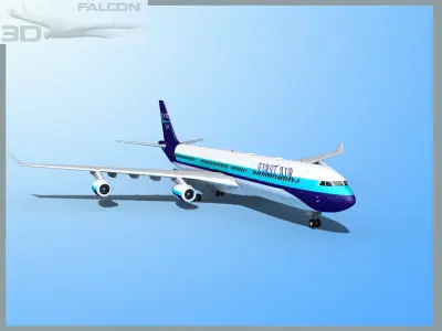 Falcon3D A340-600 First Air 3D model