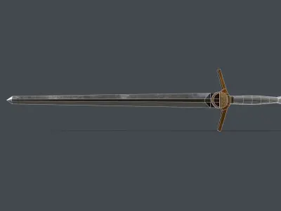 The Witcher Sword Low-poly 3D model