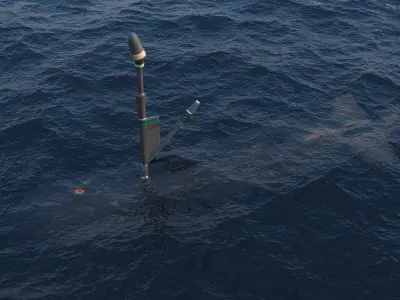 Boeing Orca AUV with Raised Antennas 3D model