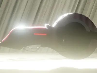 Flying snail giant mecha Low-poly 3D model