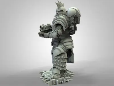 Son of the snake with Bolter 3D print model