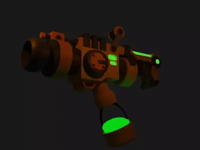 acid gun Free low-poly 3D model