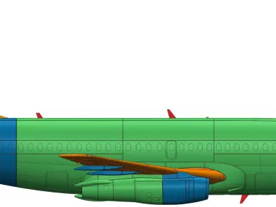 233111 Model kit Boeing 737-200 Up 3D print model