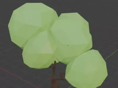 low poly tree Low-poly 3D model get