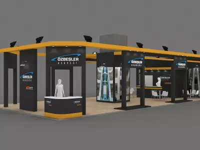 Exhibition Stand - ST0034 3D model