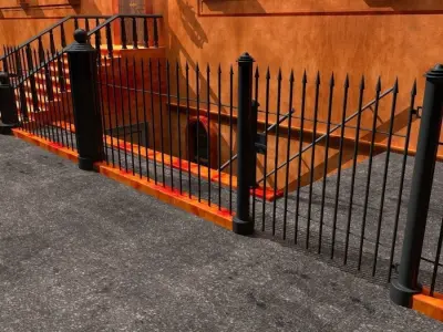 New York City Fancy Building Facade 3D model