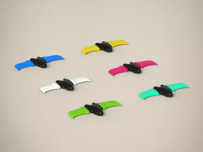 Spaceship set 3D model