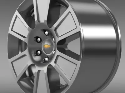 Chevrolet Silverado RegularCab 2007 rim 3D model