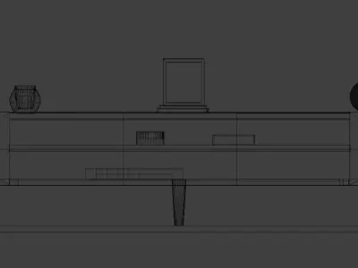 TV Stand 3d Model Free 3D model