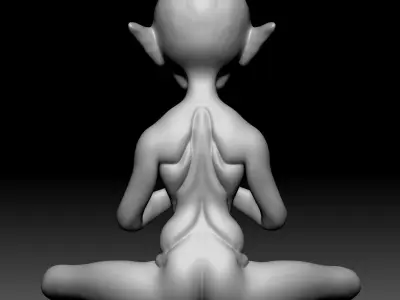 Alien Statue - 0100 3D print model
