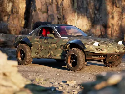 Mazda RX-7 Camo 3D model