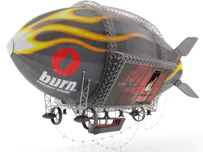 Advertising Zeppelin Burn 3D model