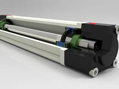 Pneumatic actuator Free 3D model
