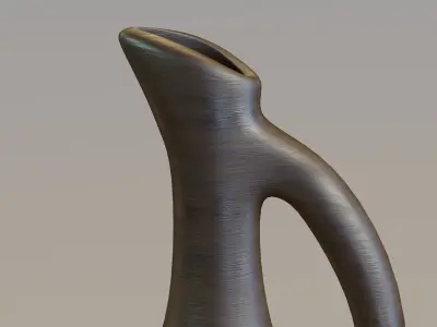 Wooden pitcher 3D model