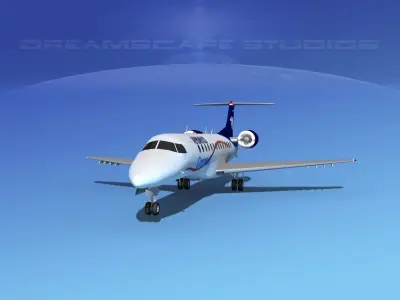 Embraer ERJ-135 Aero Mexico 3D model