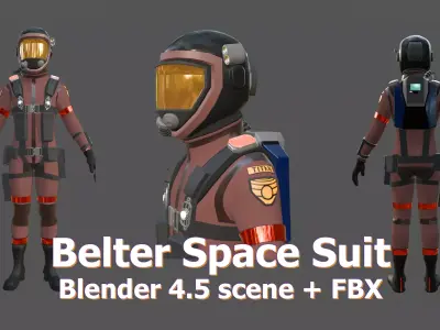 Belter Space Suit Model 3D model
