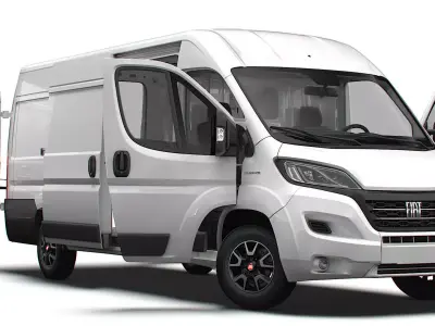 Fiat Ducato Van L4H2 HQ Interior 2023 3D model