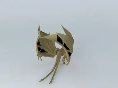 three dragon head Free 3D model