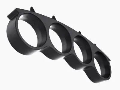 Knuckle spiked 3D model