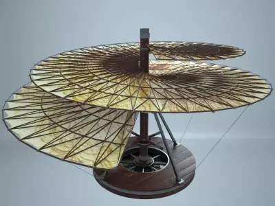 AVE Leonardo da Vinci aeria screw 3D model