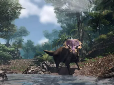 Medusaceratops Jurassic Dinosaur Low-poly 3D model