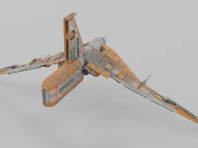 Tri-Wing Vehicle 3D model