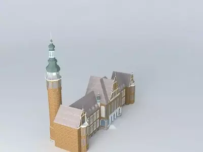 Academy Building Free 3D model
