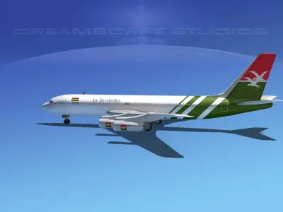 Boeing 707 Air Seychelles 3D model